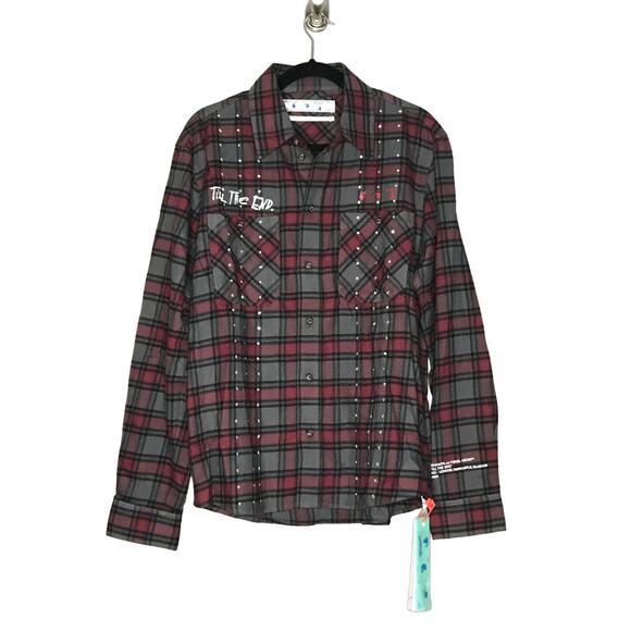 End. X Off-White "Till The End" Flannel Shirt XS - Picture 3 of 11